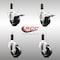 Service Caster 3 Inch 316SS Soft Rubber Swivel 3/4 Inch Stem Caster Lock Brake SCC, 2PK SCC-SS316TTLEX20S314-SRS-2-S-2-34 - alternate 2